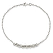 Sterling Silver 9inch Polished Fancy Love Ring Anklet