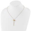 Sterling Silver 925 Enamel Drop Necklace with Fancy Lobster Clasp 18 in - Birthstone Company