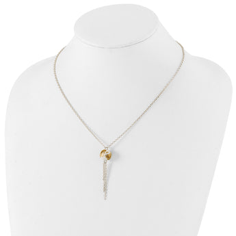 Sterling Silver 925 Enamel Drop Necklace with Fancy Lobster Clasp 18 in - Birthstone Company