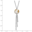 Sterling Silver 925 Enamel Drop Necklace with Fancy Lobster Clasp 18 in - Birthstone Company