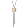Sterling Silver 925 Enamel Drop Necklace with Fancy Lobster Clasp 18 in - Birthstone Company