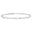 Sterling Silver Polished Dragonfly 8in Plus 1in ext. Anklet