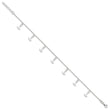 Sterling Silver Polished Anchors 9in Plus 1in Ext. Anklet