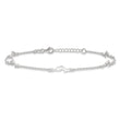Sterling Silver Polished Dolphin 9in Plus1in Ext. Anklet
