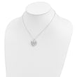Sterling Silver Polished Heart Pendant Necklace