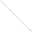 Sterling Silver Rhod-plated Diamond-cut Crosses 9in Plus 1in Ext. Anklet