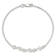 Sterling Silver 3 Dolphins Anklet