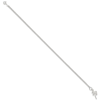 Sterling Silver Palm Tree Anklet