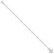 Sterling Silver 10inch Solid Polished Butterfly Anklet