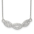 Sterling Silver CZ Fancy Necklace
