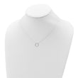 Sterling Silver Polished Octagon Necklace 16 in - Birthstone Company