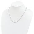 Sterling Silver Rhodium-plated Polished w/ 1 in ext. Necklace