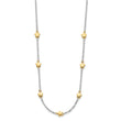 Sterling Silver RH-plated/Gold-plated 7-Star w/1.5in ext Necklace