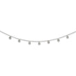 Sterling Silver Rhodium-plated CZ w/ 4in ext. Choker - Birthstone Company