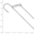 Sterling Silver Polished Adjustable Necklace