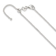 Sterling Silver Polished Adjustable Necklace