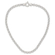 Sterling Silver Polished Rolo Fancy Necklace