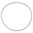Sterling Silver 4mm Round Cubetto 16in Necklace