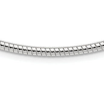 Sterling Silver 4mm Round Cubetto 16in Necklace