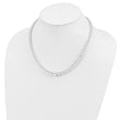 Sterling Silver Polished Beaded Necklace