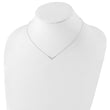 Sterling Silver Polished V-Shape Necklace