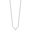 Sterling Silver Polished V-Shape Necklace