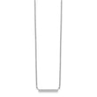 Sterling Silver CZ Bar Necklace