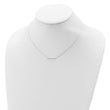 Sterling Silver CZ Bar Necklace
