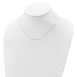 Sterling Silver CZ Bar Necklace