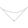 Sterling Silver Polished Beaded w/4 in ext Choker