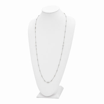 Sterling Silver Polished Beaded Necklace