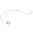 Prizma Sterling Silver Gold-tone 14K Flash Gold-plated 16 inch Colorful CZ Open Circle Necklace with 2 inch Extender - Birthstone Company