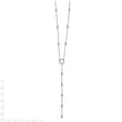 Sterling Shimmer Sterling Silver Rhodium-plated 16 inch 32 Stone CZ Y-Drop Necklace with 2 inch extender