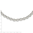 Sterling Silver Polished Fancy Link Necklace