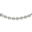 Sterling Silver Polished Fancy Link 18in Necklace
