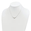 Sterling Silver Gold-tone V-shaped Bar Necklace