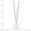 Sterling Silver Rhodium-plated Kitty and Fish w/1 in Ext Necklace