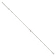 Sterling Silver Polished Heart 9in Plus 1in ext. Anklet