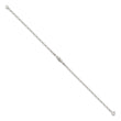 Sterling Silver Antiqued Polished Canoe / Kayak Anklet