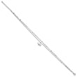 Sterling Silver Rhodium-plated 2-Strand Elephant 8.75in Plus 1in ext Anklet