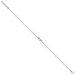 Sterling Silver Rhodium-plated FWC Pearl 9in Plus 1in ext Anklet