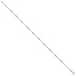 Sterling Silver Polished Beaded Box 10in Anklet