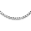 Sterling Silver Rhodium-plated 4mm CZ 22in Tennis Necklace
