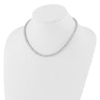 Sterling Silver Rhodium-plated 4mm CZ 17in Tennis Necklace