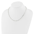 Sterling Silver Rhodium-plated 4.2mm Paperclip Link w/ 2in ext Necklace