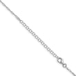 Sterling Silver Rhodium-plated 1.65mm Paperclip Link 16in w/2in ext Necklac