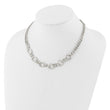 Sterling Silver Polished Fancy Link Necklace