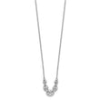 Sterling Silver Rhodium-plated 16in w/2in ext. Necklace