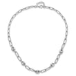 Sterling Silver Rhodium-plated 16 w/1in ext Fancy Link Necklace
