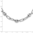 Sterling Silver Rhodium-plated 16 w/1in ext Fancy Link Necklace